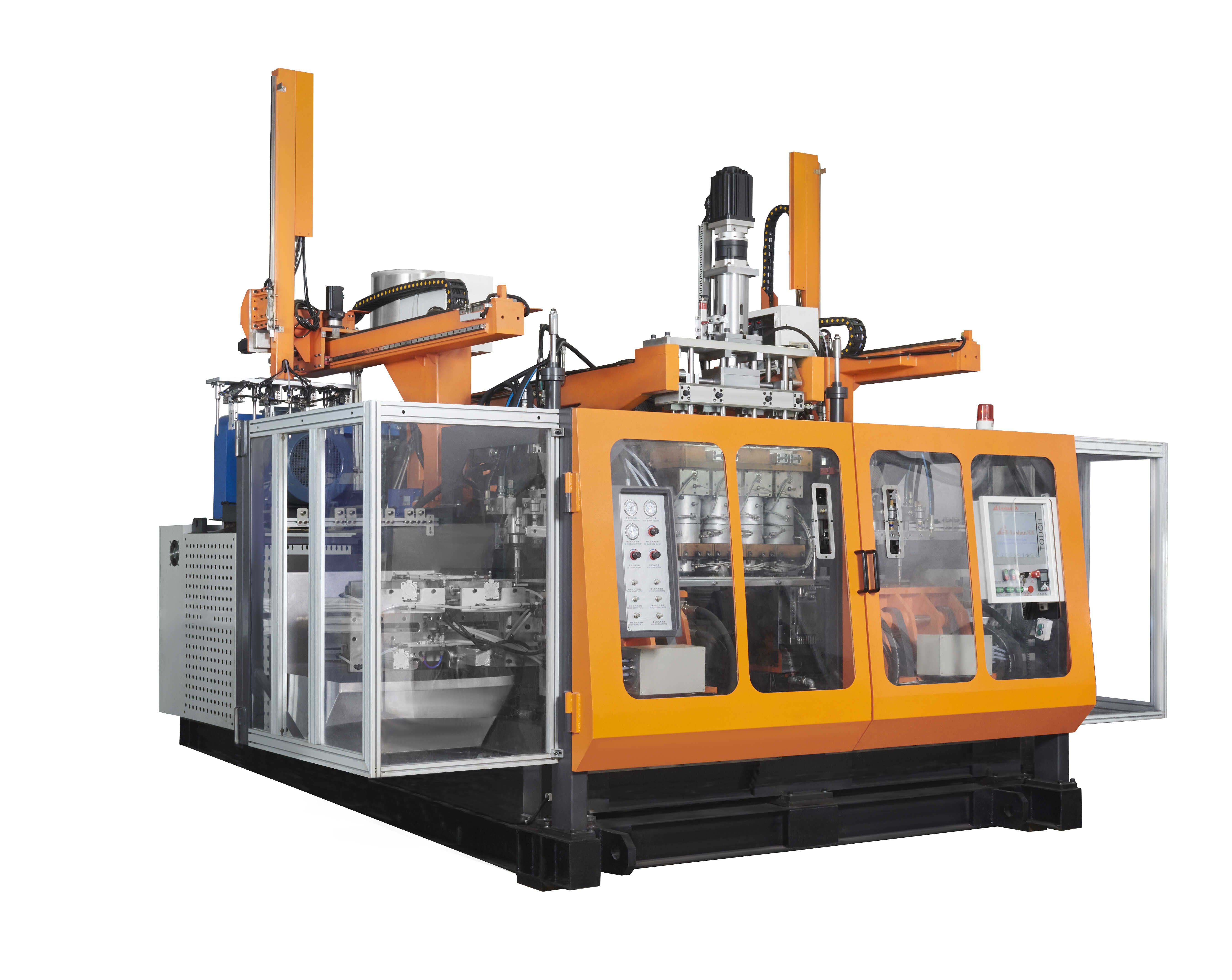 What is the output of electric blow molding machine?